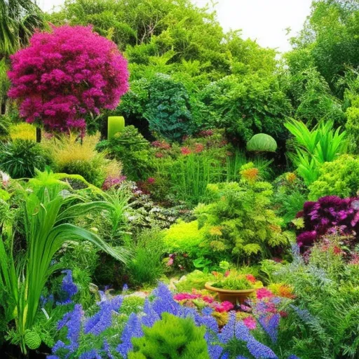 

This image shows a lush garden with a variety of plants and flowers from different parts of the world. The garden is filled with vibrant colors, textures, and shapes, showcasing the beauty and diversity of garden design from around the world.