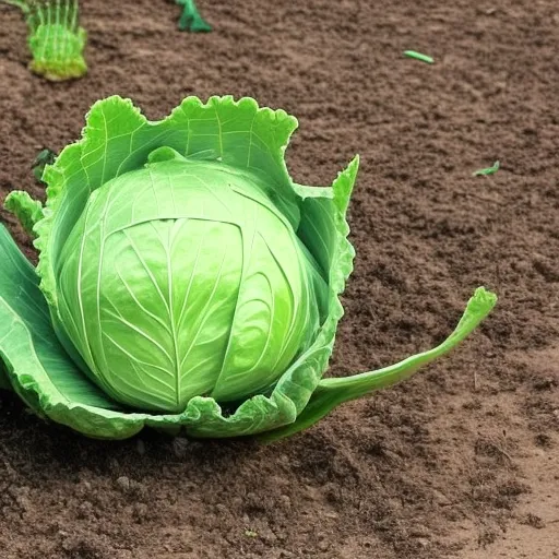 

The image shows a cabbage plant with a large green caterpillar crawling on it. The caterpillar is a cabbage worm, which can cause serious damage to vegetable plants. The image illustrates the article, which provides tips on how to protect your vegetable