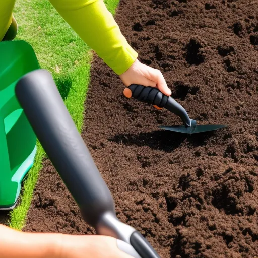 

The image shows a person using a manual gardening tool to dig in the soil, with an electric gardening tool in the background. This image illustrates the comparison between manual and electric gardening tools, highlighting the pros and cons of each.